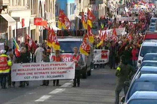 Manif dans les rues de Nancy