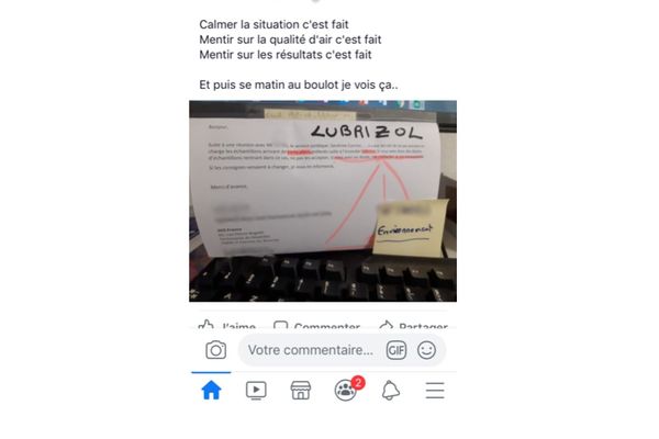 Capture d'écran du post Facebook largement diffusé mardi 15 octobre 2019.