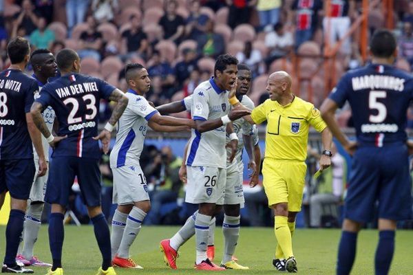 Brandao lors du match Bastia / PSG du 16 août.