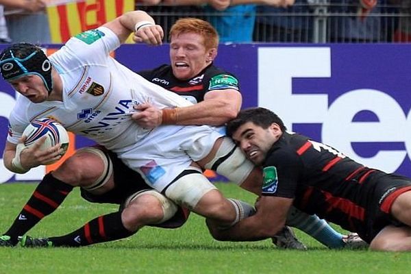 Perpignan - l'USAP et Luke Narraway se tirent au mieux 31 à 14 des griffes d'Edimbourg - 20 octobre 2013.