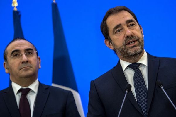 Laurent Nunez ici avec le ministre de l'Intérieur Christophe Castaner, vendredi 7 décembre 2018.