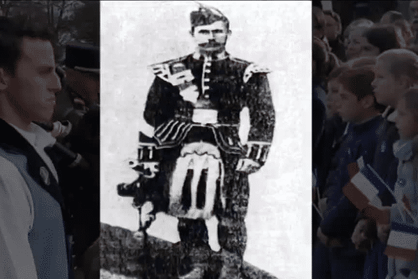 Le Bagad de Vannes reprend une marche composée par un piper écossais en l'honneur du 116è régiment de Vannes