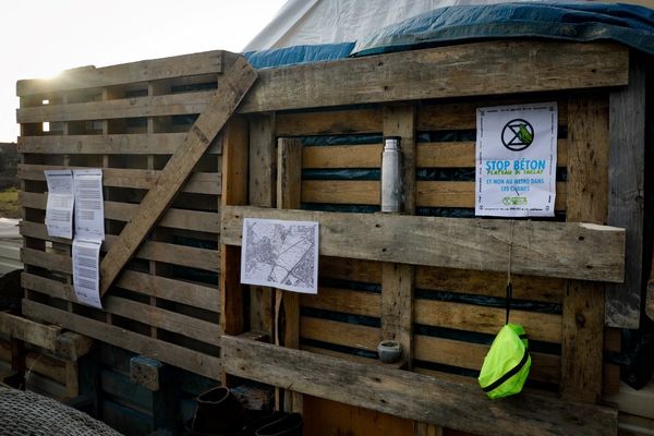 Des militants avaient tenté de bâtir une Zone A Défendre (ZAD) pour bloquer l'urbanisation du Triangle de Gonesse en février 2021.