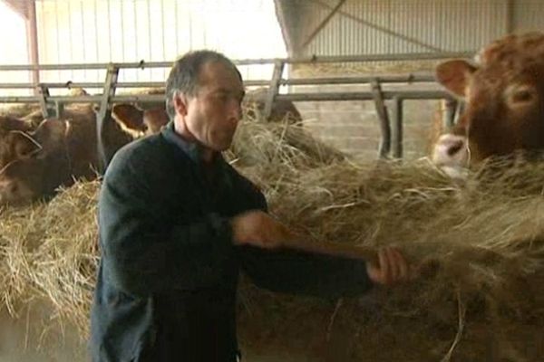 Didier Joly dans son exploitation près de Saint-Pierre-de-Maillé(86)