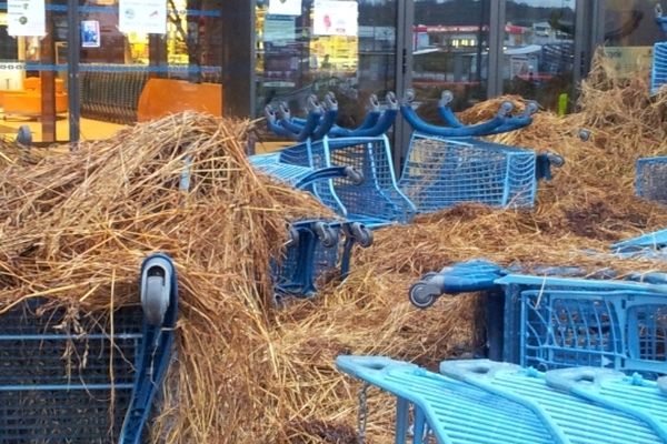 Une image de l'action des agriculteurs tarnais ce mercredi