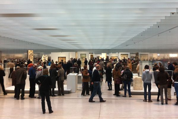 la galerie du temps du Louvre-Lens, début avril. 