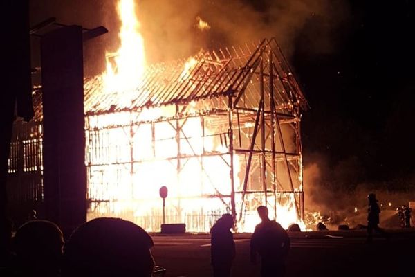 Incendie d'un séchoir à tabac à Guémar