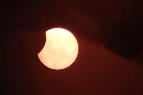 L'éclipse partielle de Soleil du 25 octobre 2022, capturée depuis Vallauris, dans les Alpes-Maritimes.