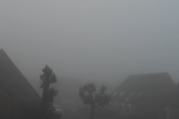 Brouillard épais ce mardi matin sur Aulnoye-Aymeries