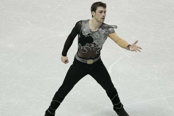 Brian Joubert en compétition au Canada en mars 2013.