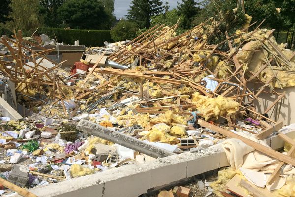 Un pavillon a été complètement soufflé par une explosion dans la nuit du 3 au 4 septembre 2019