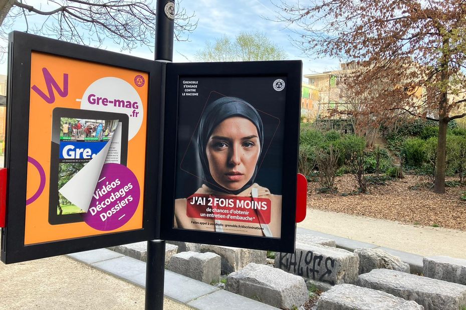 Controversy arises as Grenoble’s anti-racism poster campaign is accused of endorsing Sharia law over secularism