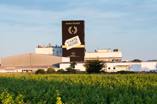 L'usine Carte Noire, propriété du groupe familial italien Lavazza depuis 2016. 