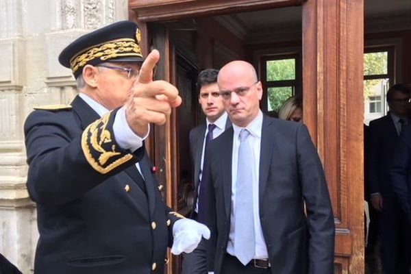 Nîmes - Jean-Michel Blanquer en visite - 5 novembre 2018.