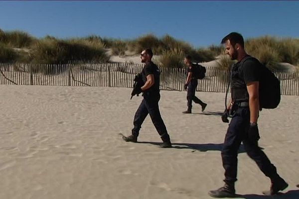 Les patrouilles de gendarmes ont débuté ce vendredi après-midi sur la plage du Grand Travers, dans l'Hérault.