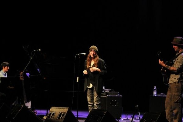 la chanteuse américaine Patti Smith e concert à l'auditorium Parco della Musica à Rome le 10 avril 2013 in Rome. 