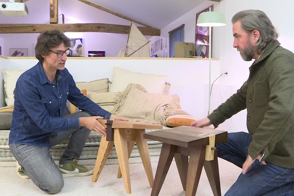 Deux anciens élèves des Arts décoratifs ont créé au coeur du département des Deux-Sèvres un atelier de création de meubles de luxe.