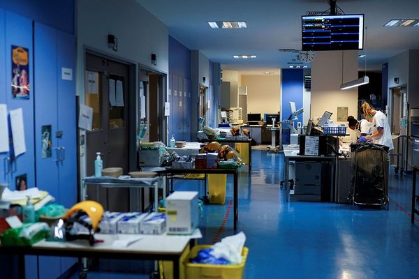 À l'intérieur de l'hôpital Erasme, à Bruxelles.