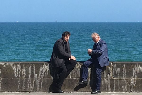 Daniel Conh-Bendit et Romain Goupil à Saint-Malo, au festival Étonnants Voyageurs