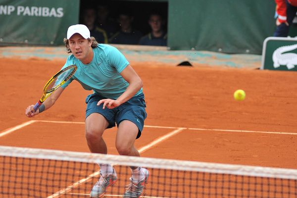 Lucas Pouille à Roland Garros en 2013