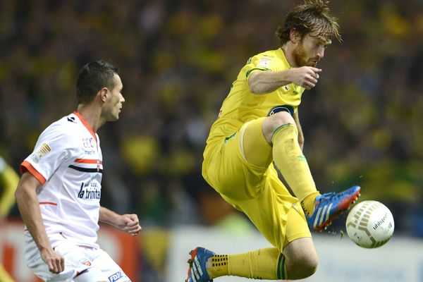 Fernando Aristeguieta lors de la rencontre entre Nantes et Lorient le 29 octobre 2013