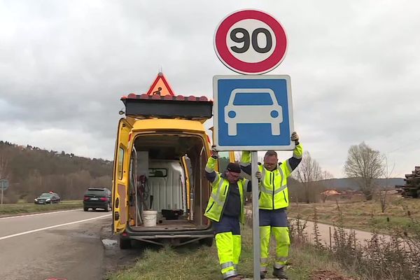 Relèvement de la vitesse sur 54 km de départementales du Bas-Rhin le 4 mars 2020