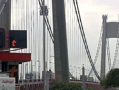 Le pont de Tancarville, en maintenance depuis 60 ans