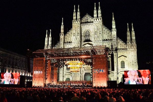 Le Duomo de Milan, lors du concert du 30 avril 2015