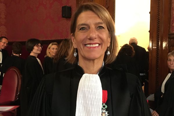 Frédérique Porterie, nouveau procureur de la République de Bordeaux, lors de son installation le 8 novembre 2019