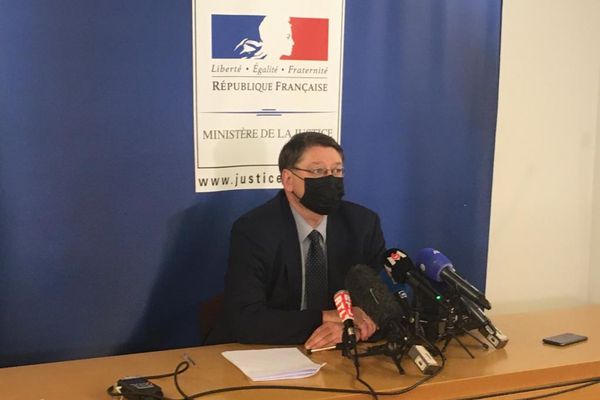 François Perain, le procureur de la République de Nancy, lors de son point presse du vendredi 23 avril.