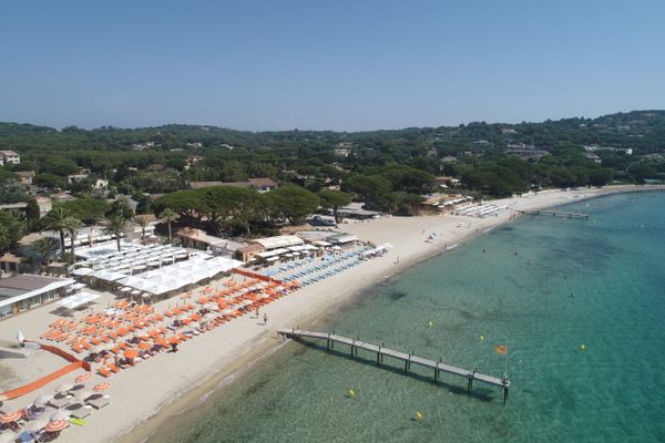 La plage de Ramatuelle dans le Var.