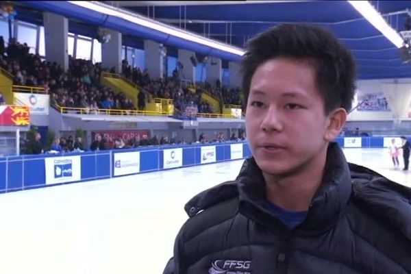 Adam SIAO HIM FA au championnat de France de patinage à Caen.

