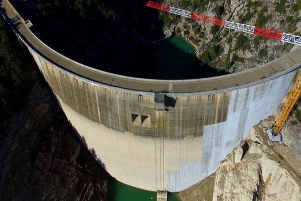 Le chantier de rénovation du barrage de Bimont arrive dans sa phase la plus importante