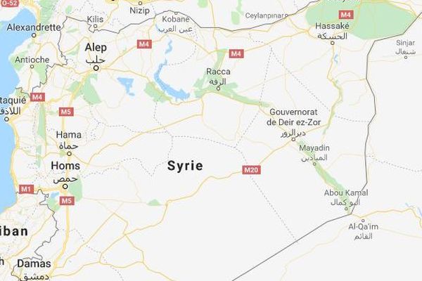 Carte de la Syrie 