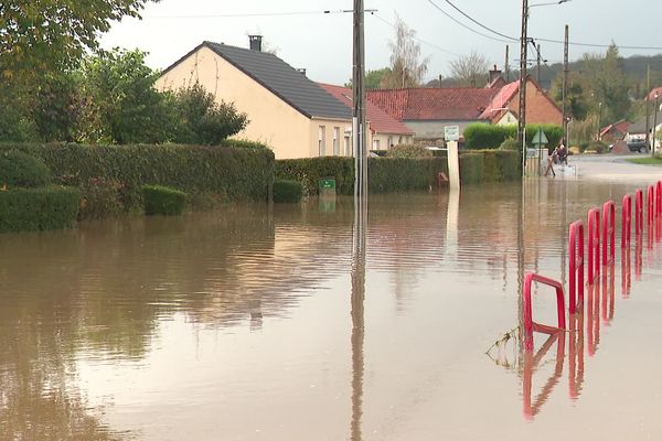 Inondaytion dans l'Audomarois, lundi 6 novembre 2023.