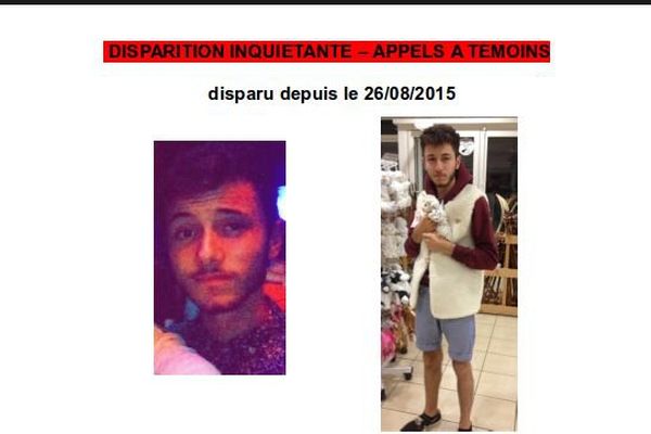 La gendarmerie de l'Yonne lance un avis de disparition inquiétante pour Najib Vincent, 17 ans, qui a été vu pour la dernière fois à Avallon, dans l’Yonne, mercredi 26 août 2015. 