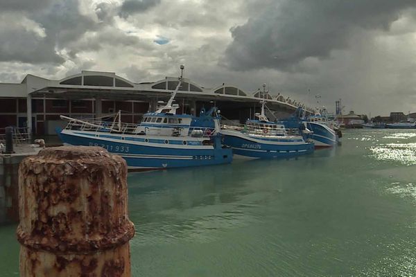 Septembre 2022 - Bateaux de pêche dans le port de Dieppe