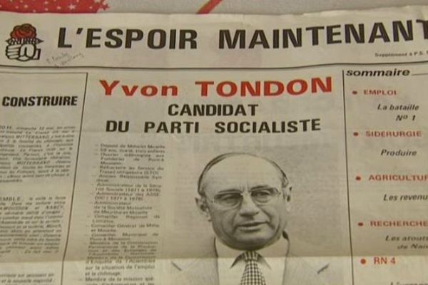 Yvon Tondon, député de 1978 à 81 puis de 1981 à 86