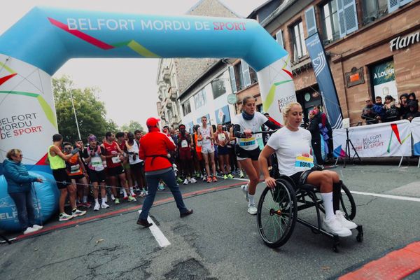 Top départ du semi-marathon du Lion de Belfort.