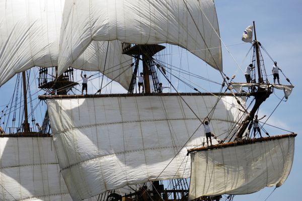 El Galeon, réplique d´un galion espagnol du XVII siècle, est de retour sur l’île singulière du 26 mars au 1er avril 2024 pour escale à Sète.