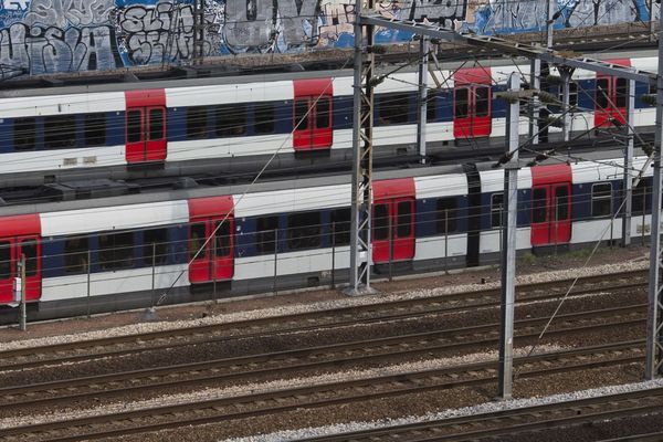 Une rame de RER à Paris (illustration).