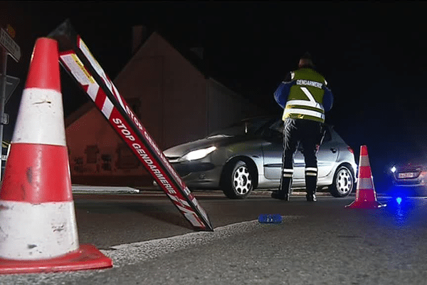 Contrôle de gendarmerie sur les routes du Morbihan