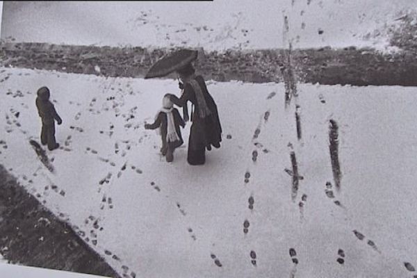 Arabesques de neige dans un cliché de Marc Paygnard