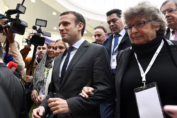 Emmanuel Macron était l'invité du Women's forum à Deauville le vendredi 2 décembre 2016