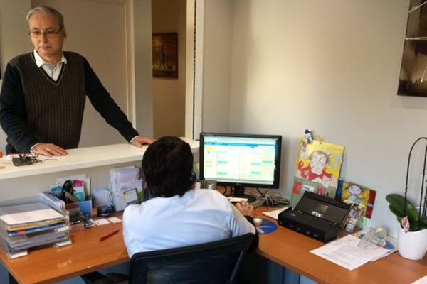 L'accueil du cabinet médical de Beaulieu, à Poitiers, avec le docteur Laurent Toma