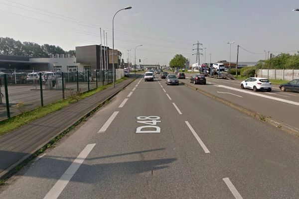 L'accident s'est produit boulevard de l'Ouest à Villeneuve d'Ascq.