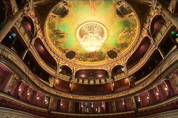 Le théâtre à l'italienne de Cherbourg en Cotentin, inauguré en 1882.