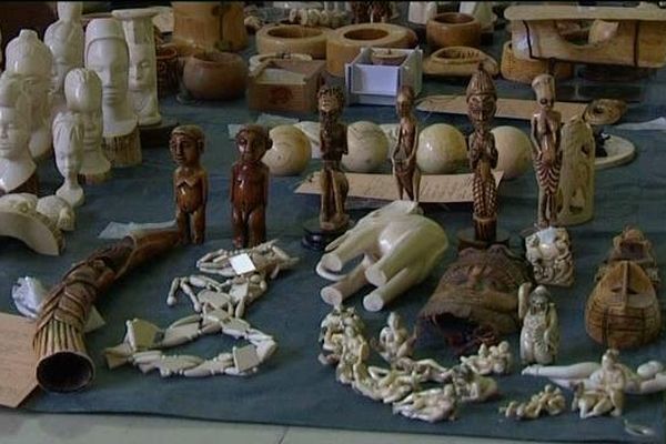 Les pièces saisies se trouvaient dans toute la maison.