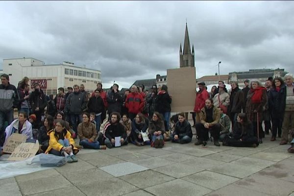 La première "Nuit Debout", le 9 mars 2016 à Limoges