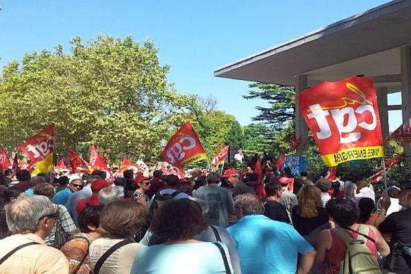 Montpellier - meeting de rentrée pour la CGT - 4 septembre 2013.